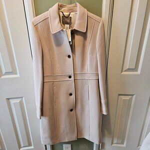 J. Crew Beige Ivory Lady Day Coat Italian Dble-Cloth Wool Thinsulate 14T 14 TALL